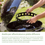 Anello per affumicatura Barbecue a Carbone Weber Master Touch Premium SE E-5775 nero | Bia Home & Garden