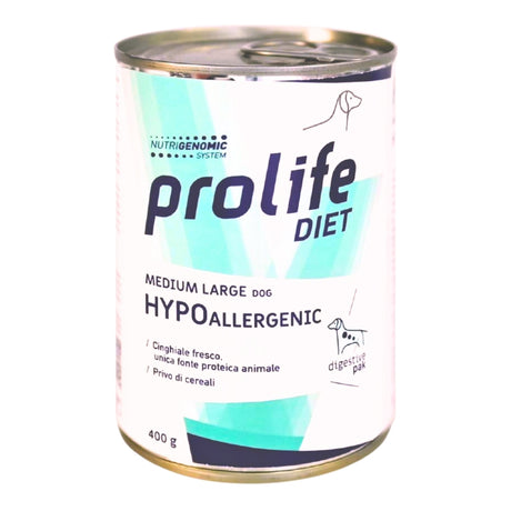 Prolife Diet Hypoallergenic Cane Adulto t. M/L 400g