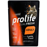 Prolife Dualfresh Cibo Umido Gatto Adulto Agnello e Trota 85g