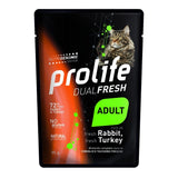 Prolife Dualfresh Cibo Umido Gatto Adulto Coniglio e Tacchino 85g