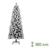 Lapponia Albero di Natale Floccato in PP