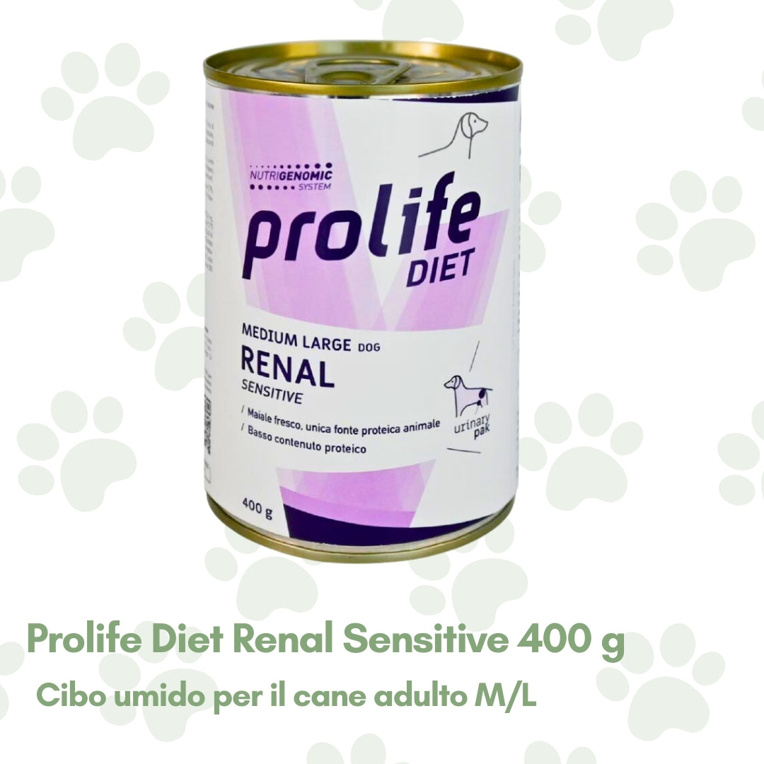 Prolife Diet Renal Sensitive Cane Adulto t. M/L 400g