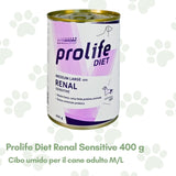 Prolife Diet Renal Sensitive Cane Adulto t. M/L 400g