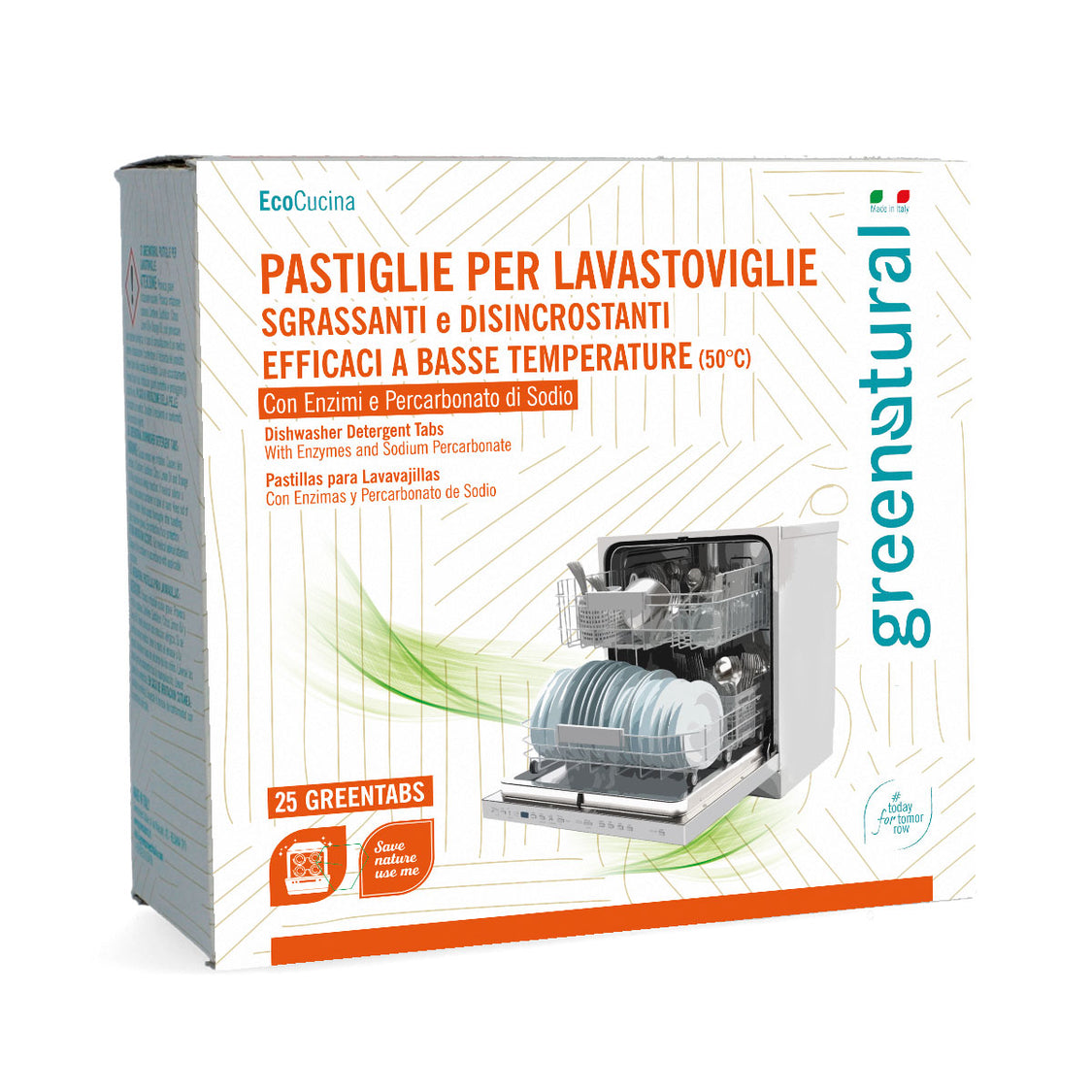 Greentabs - Pastiglie per lavastoviglie detersivo naturale