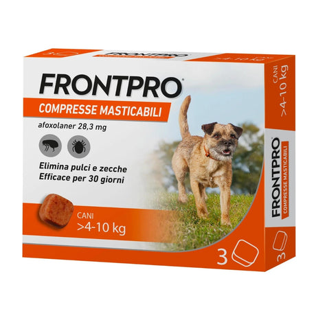 Antiparassitario in Compresse Masticabili FrontPro Cani 4-10kg