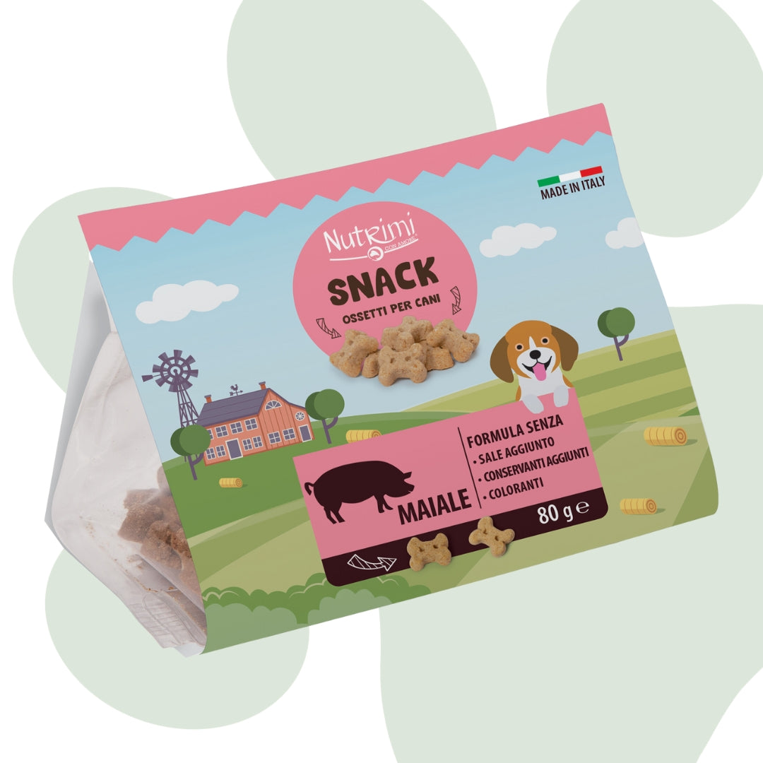 Nutrimi snack di maiale - Cibo per cani 80gr