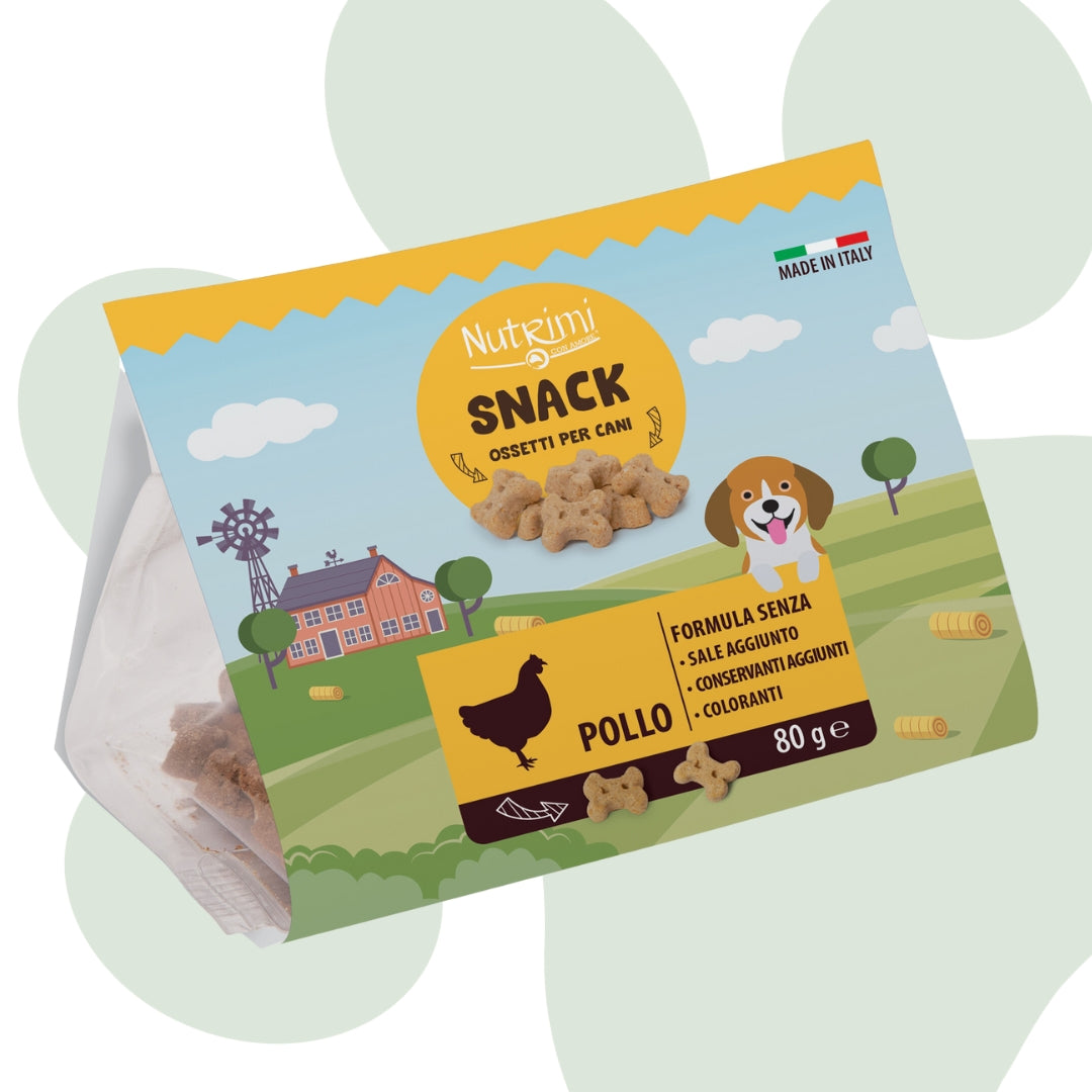 Nutrimi snack di pollo - Cibo per cani 80gr