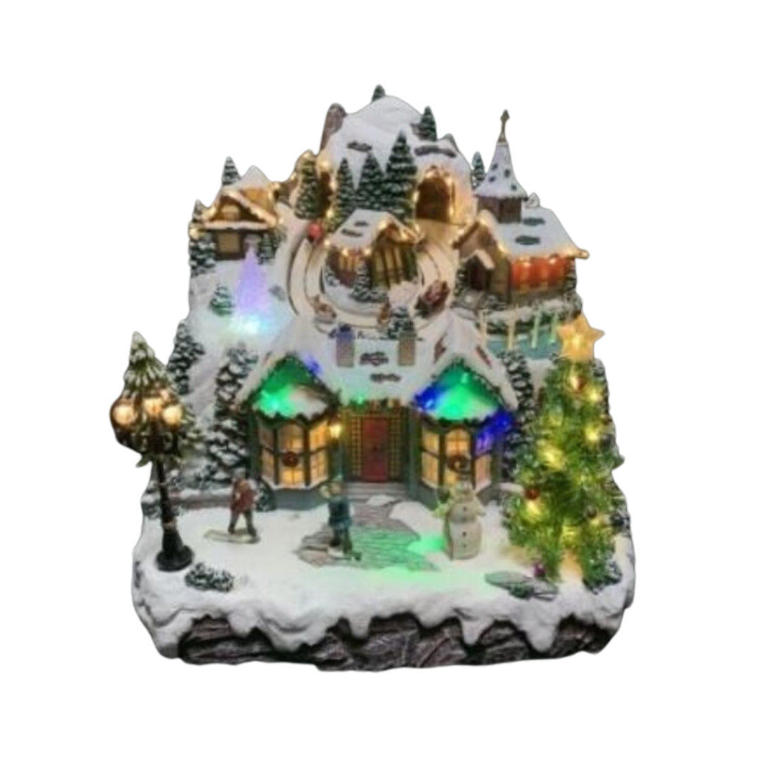 Villaggio di Natale a Led - Paesaggio invernale in miniatura