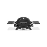 Barbecue a gas Weber Q 1200 nero visto frontalmente