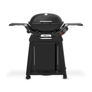 Barbecue a gas Weber Q 2800 con carrello nero visto frontalmente