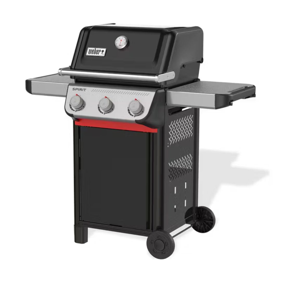 Barbecue a gas Weber Spirit E-310 nero in vista tre quarti