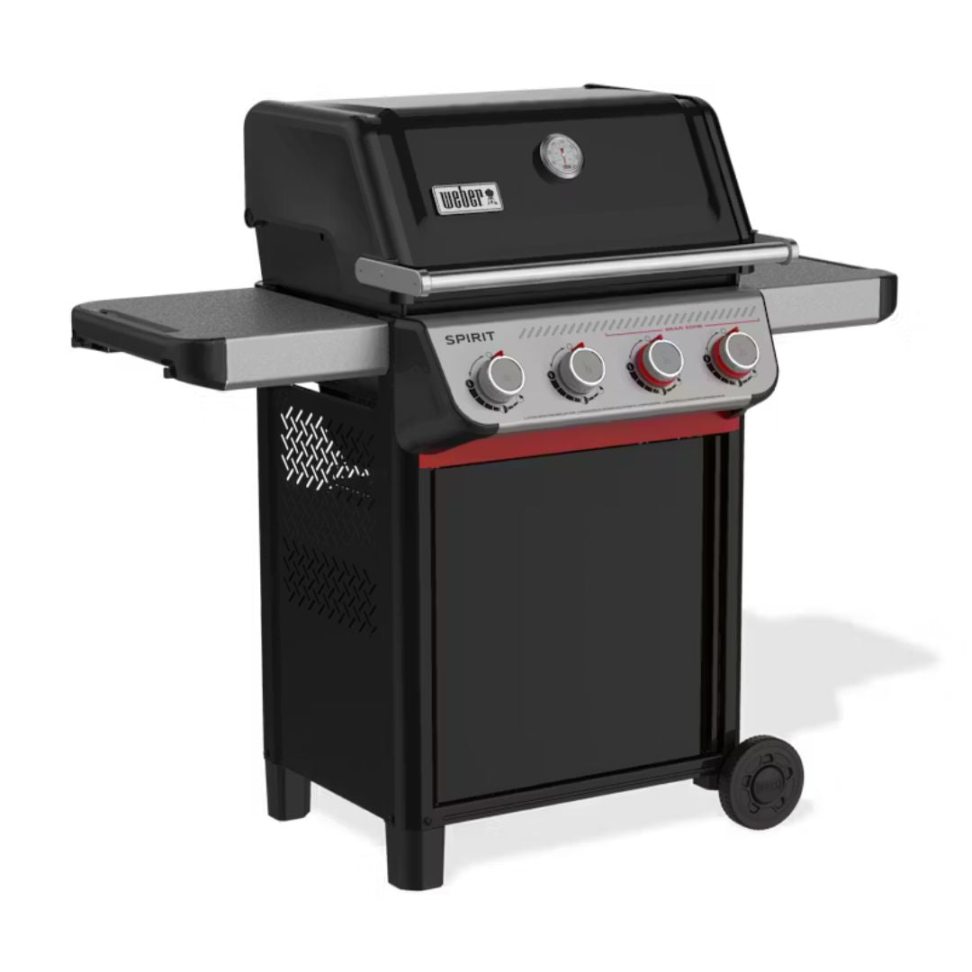 Barbecue a gas Weber Spirit E-425 nero in vista angolare laterale