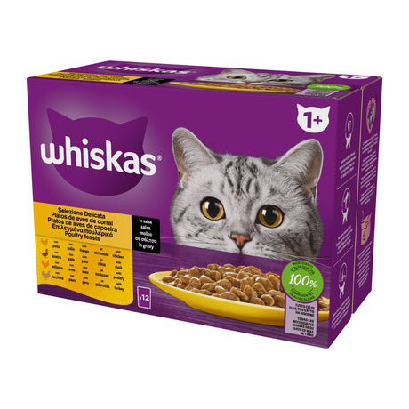 Whiskas Selezione Delicata 12 pz - Dieta equilibrata per gatti