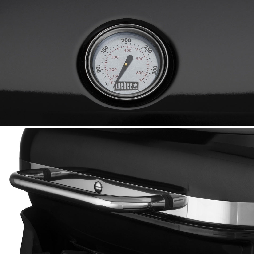 Termometro e maniglia Lumin Barbecue elettrico Weber con supporto | Bia Home & Garden