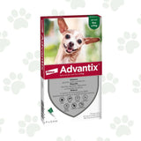 Confezione di 4 pipette spot-on antiparassitario per cani fino a 4 kg di peso Advantix.
