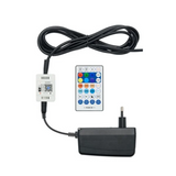 Telecomando RGBWW, centralina Wi-Fi, cavo e alimentatore dell'albero natalizio luminoso.