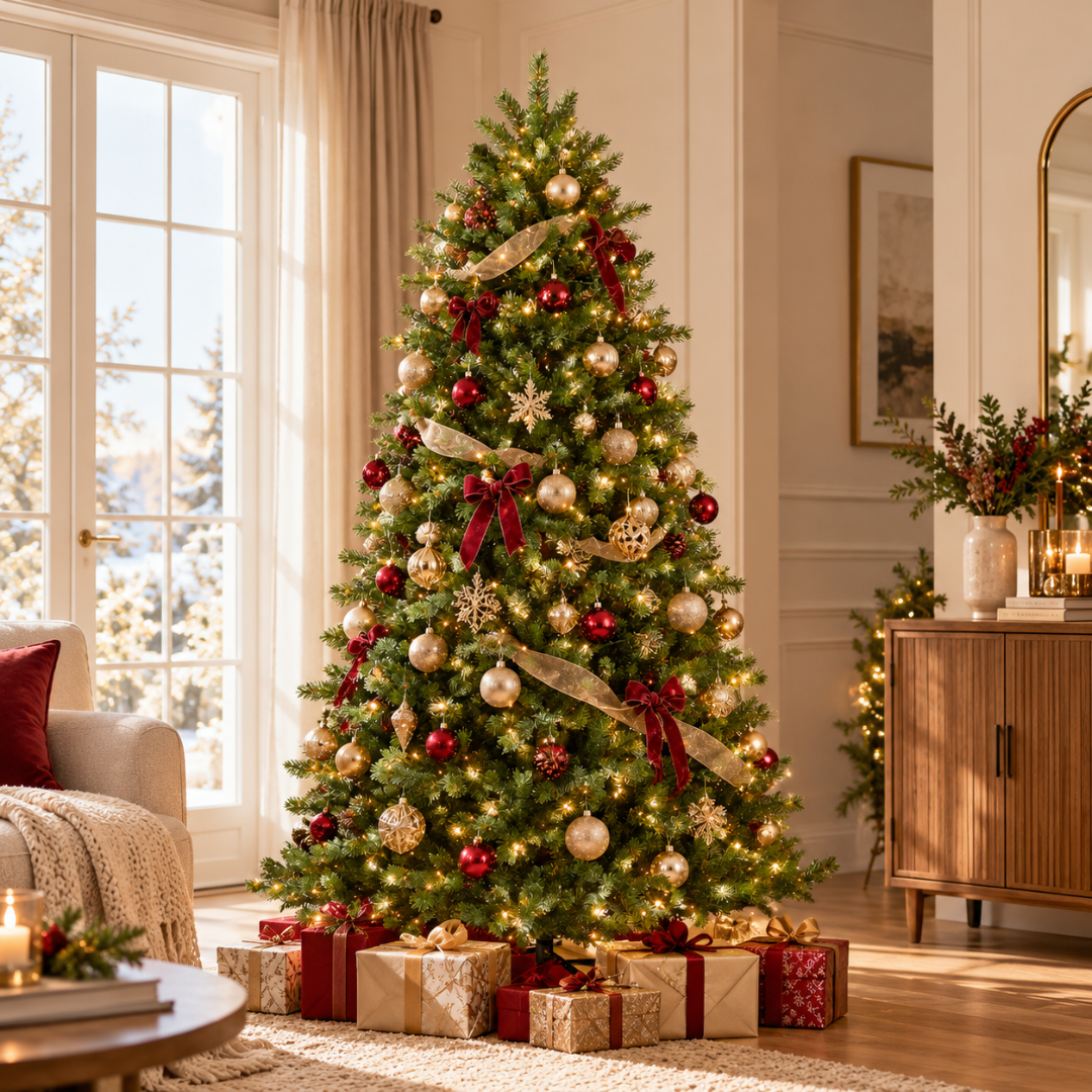 ambientato in una scena natalizia
