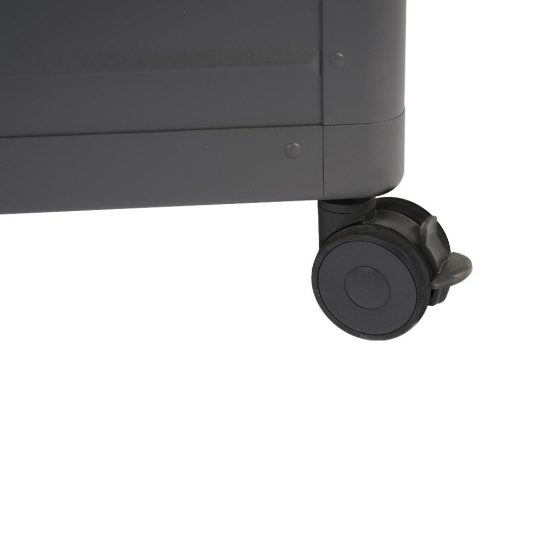 Baule in alluminio con ruote