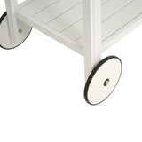 Dettaglio delle ruote laterali del carrello