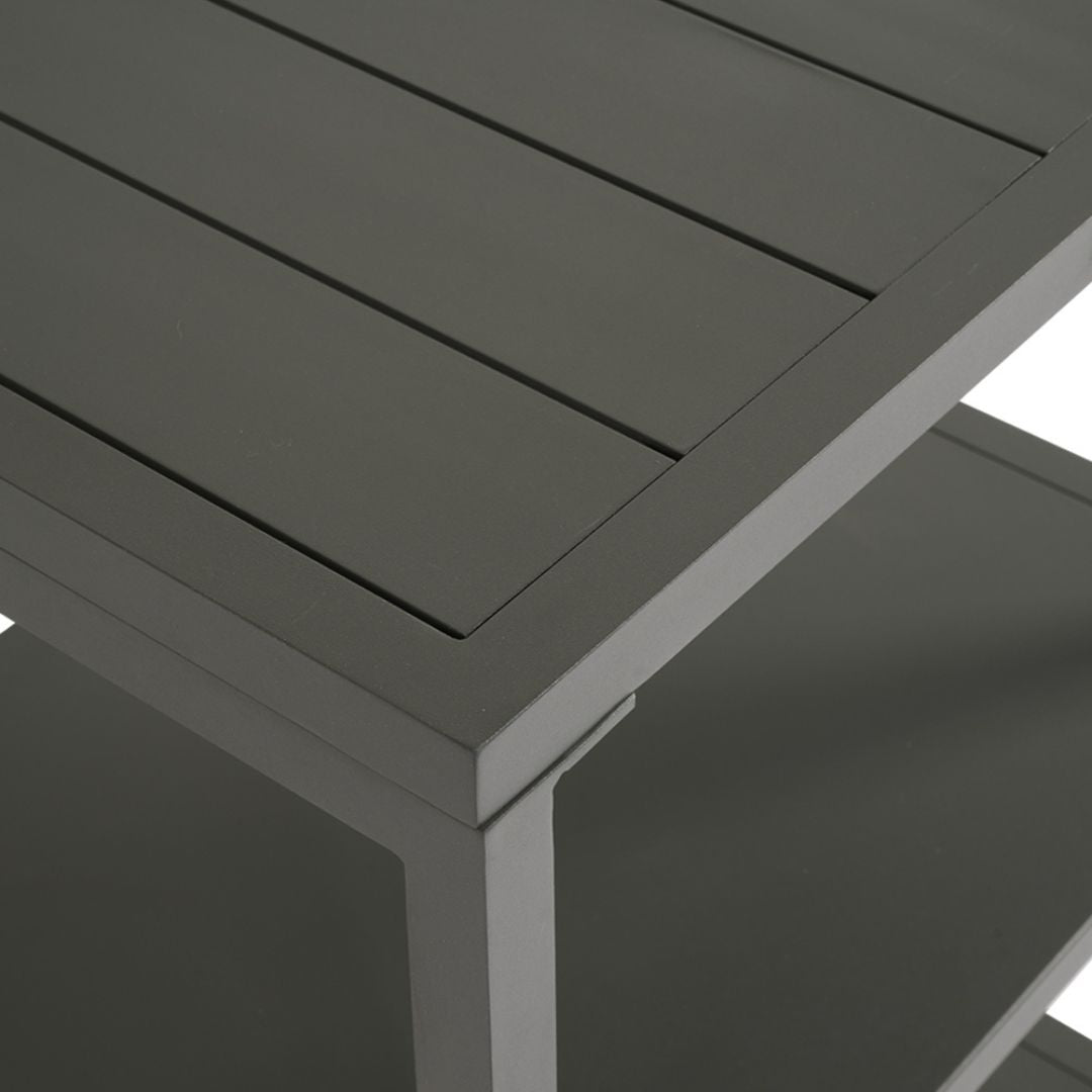 Carrello da giardino con ruote e maniglia in alluminio