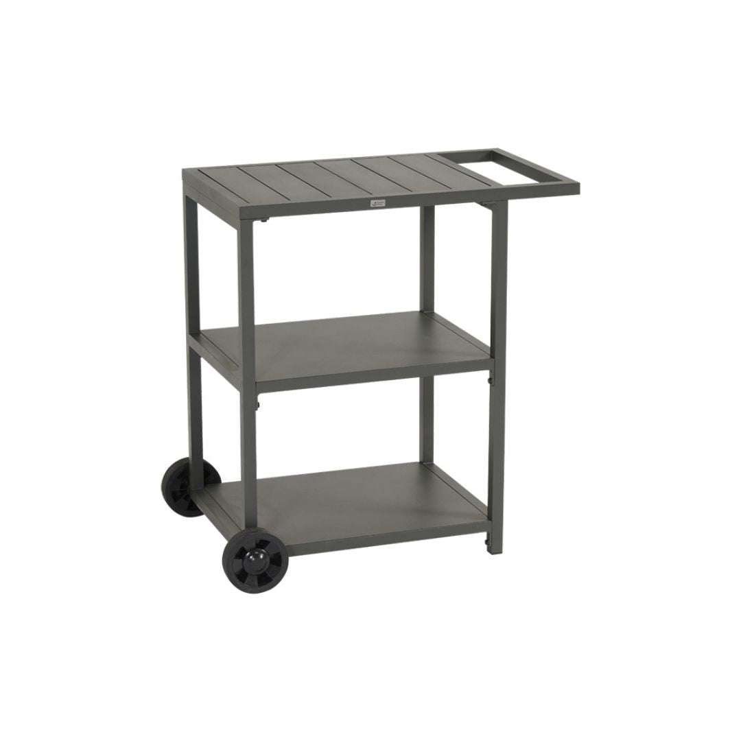 Carrello da giardino con ruote e maniglia in alluminio