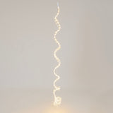 Cascata 900 micro LED 3 m con 15 fili su sfondo grigio.