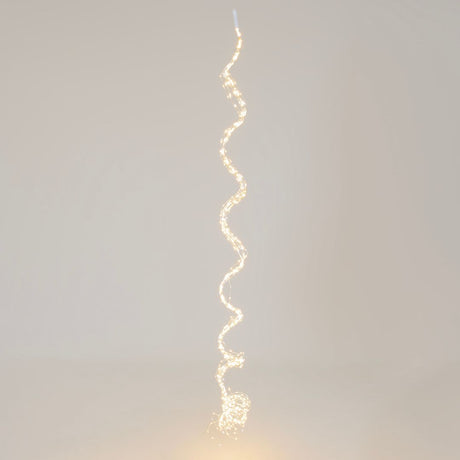 Cascata 900 micro LED 3 m con 15 fili su sfondo grigio.
