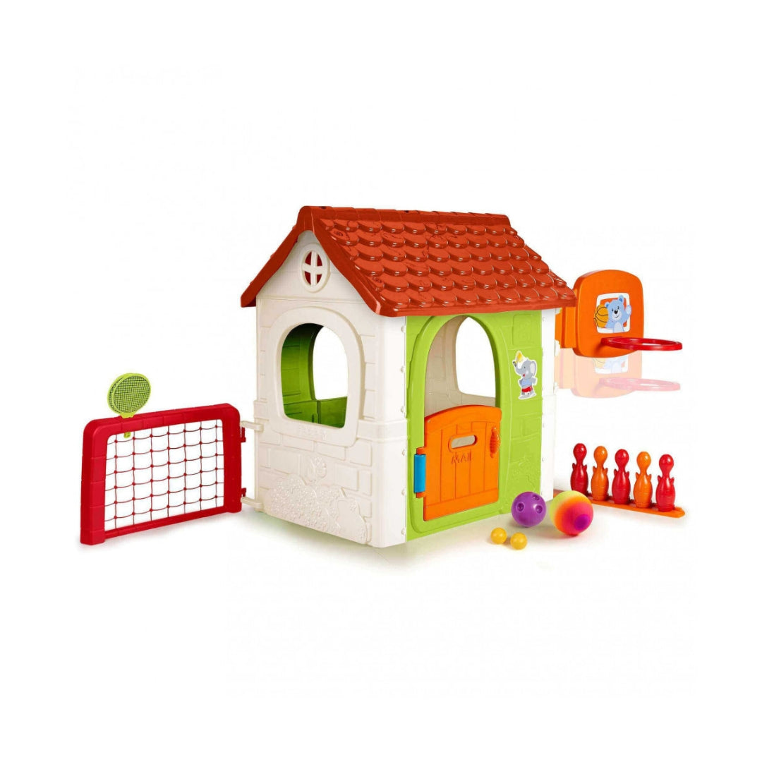Casetta multi-activity da giardino set da gioco per bambini