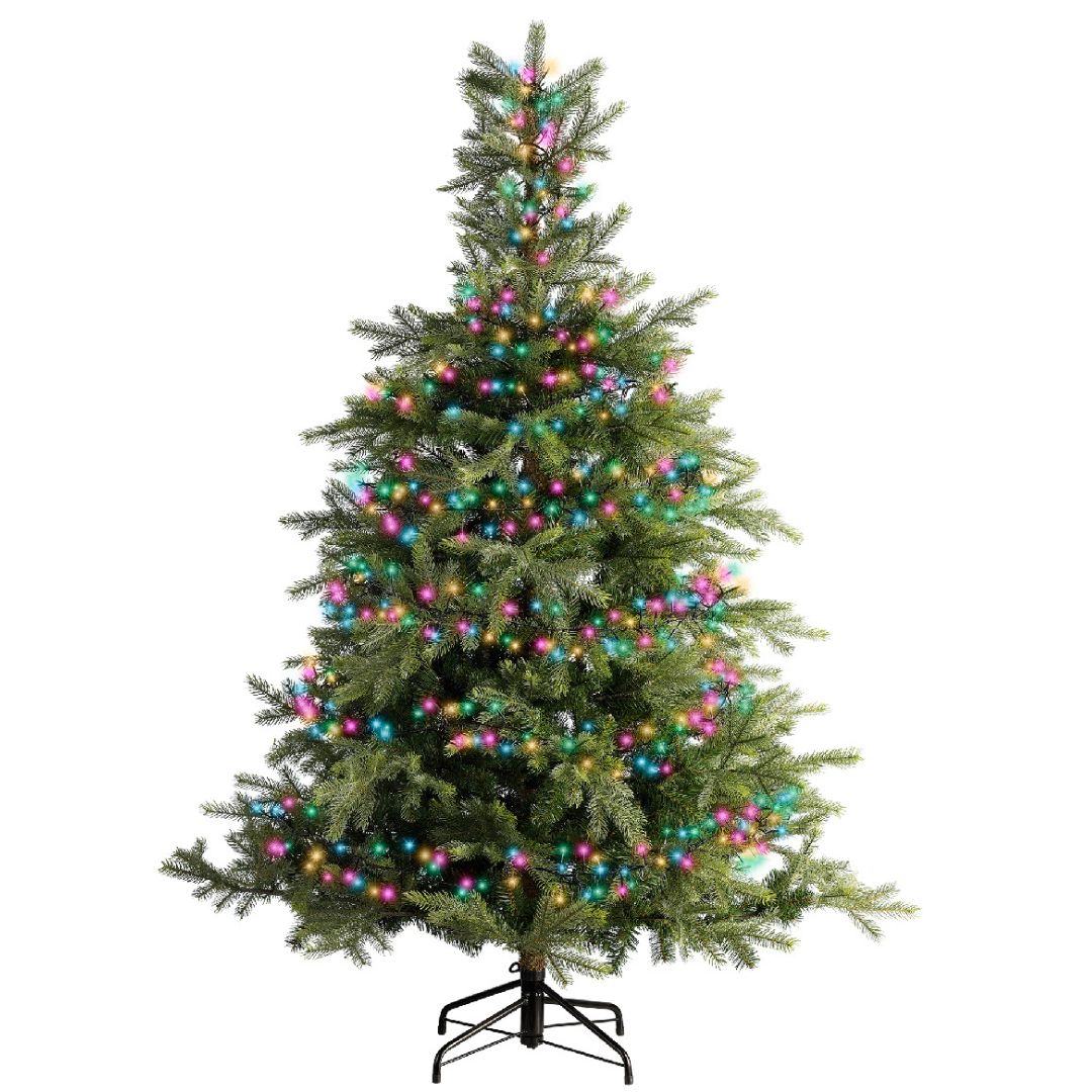 Albero di Natale con catena excellent 1272 LED soft multicolor.