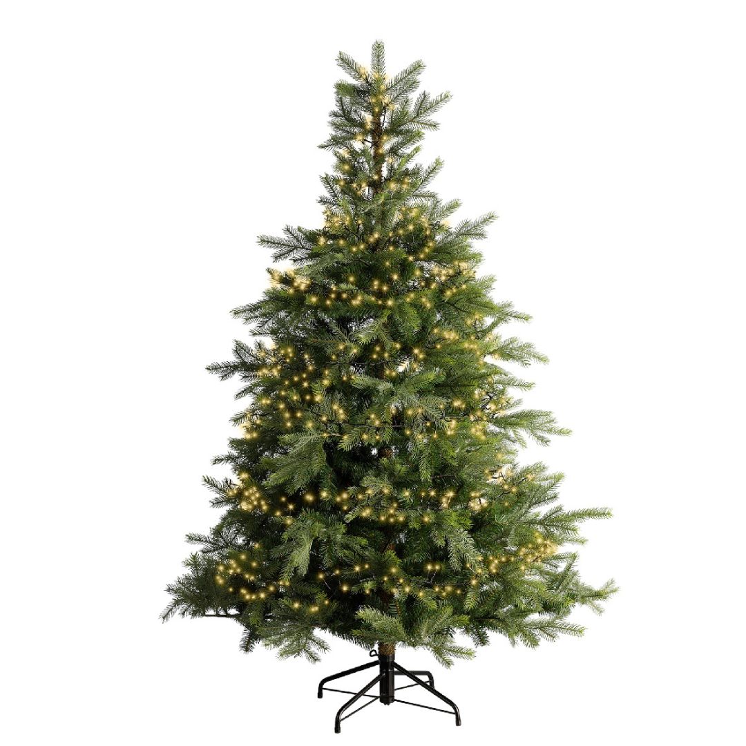 Albero di Natale con catena excellent 1272 LED color champagne.