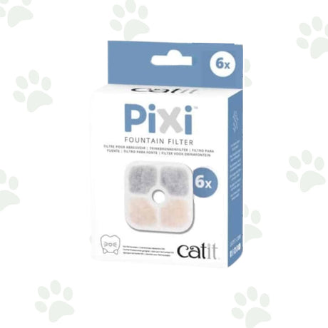 Confezione da 6 filtri per fontana Catit Pixi.
