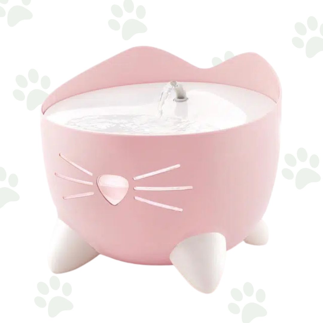 Fontana per gatti Catit Pixi rosa.