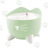Fontana per gatti Catit Pixi verde.