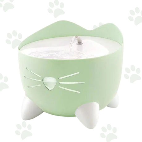 Fontana per gatti Catit Pixi verde.