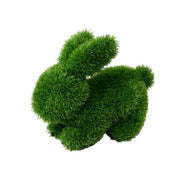 Coniglio decorativo in prato sintetico verde 30x35cm.