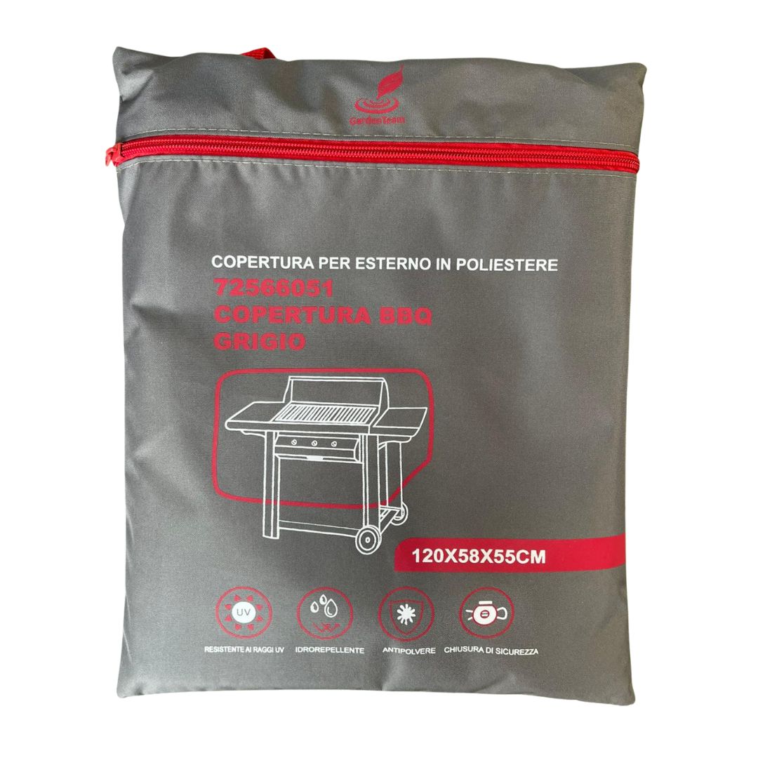 Copertura da esterno per barbecue 120x58x55cm.