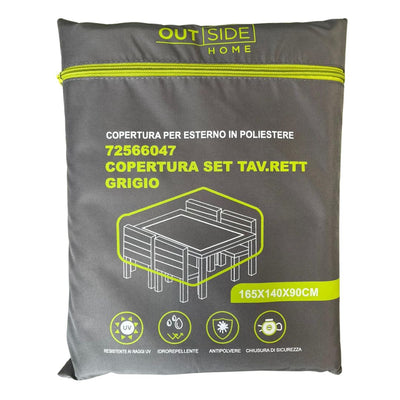 Copertura per set pranzo da esterno 165x140x90cm.
