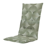 Cuscino da esterno per poltrona alta 123x50 cm con disegni geometrici colore khaki.