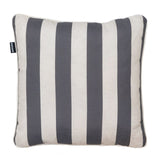 Cuscino da esterno 50x50cm a righe grigio.