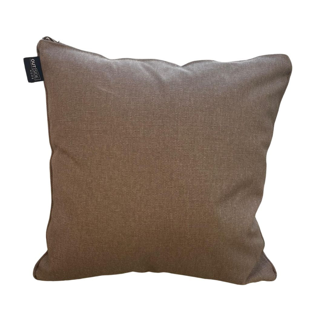 Cuscino da esterno sfoderabile 50x50cm colore taupe.