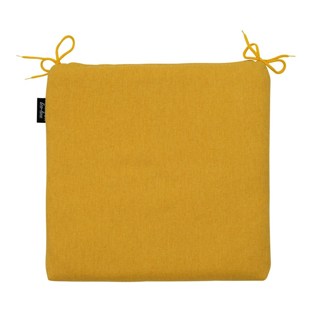 Cuscino da esterno per seduta 40x40cm colore giallo.