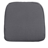 Cuscino da esterno per seduta 48x48cm grigio scuro.