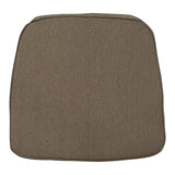 Cuscino da esterno per seduta 48x48cm sagomato colore taupe.