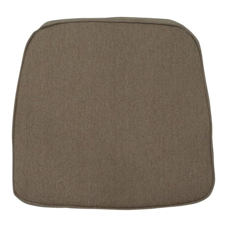 Cuscino da esterno per seduta 48x48cm sagomato colore taupe.