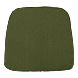 Cuscino da esterno per seduta 48x48cm sagomato colore verde.