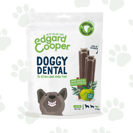 Confezione di stick dentali mela ed eucalipto per cani di taglia piccola Edgar&Cooper.