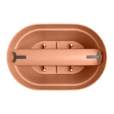 Interno della fioriera da balcone Elho con sistema di fissaggio.