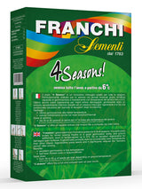 Retro della confezione prato 4 season Franchi Sementi