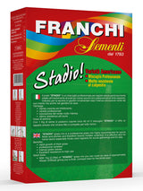 Retro della confezione prato stadio Franchi Sementi