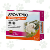Confezione FrontPro di compresse antiparassitarie per cani 2-4kg.